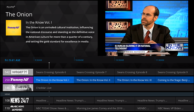 Pluto.TV traz navegação de canal para cortadores de cabo - de graça - Mais Geek