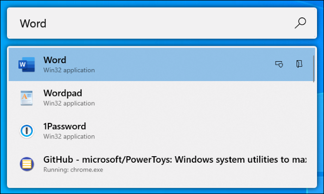 O iniciador de aplicativos PowerToys Run no Windows 10.