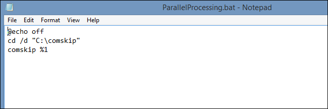 processando arquivo bat