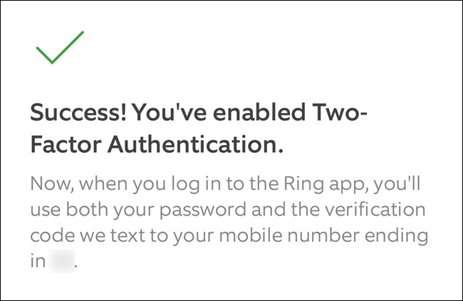 Ring App Clique no botão Continuar para sair do processo de configuração