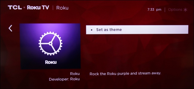 Roku Set Theme