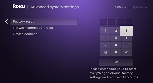 roku-factory-settings