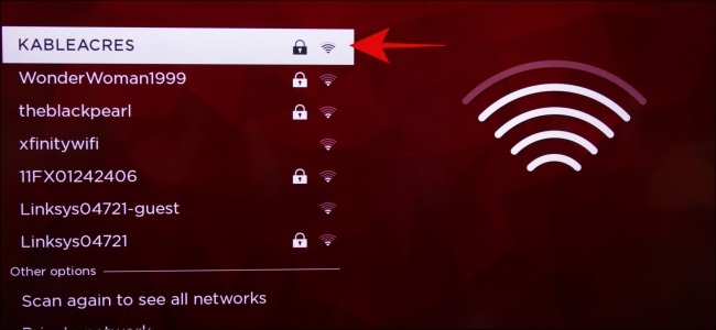 Seleção de Roku WiFi