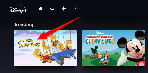 Pesquise ou localize "Os Simpsons" no Disney +