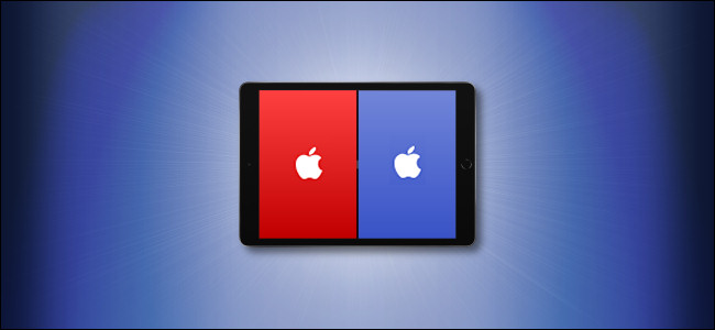Exemplo de Apple Split View no iPad