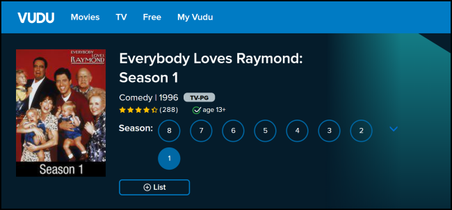 Vudu Everybody Loves Raymond