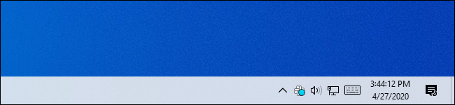Relógio da barra de tarefas do Windows 10 mostrando segundos