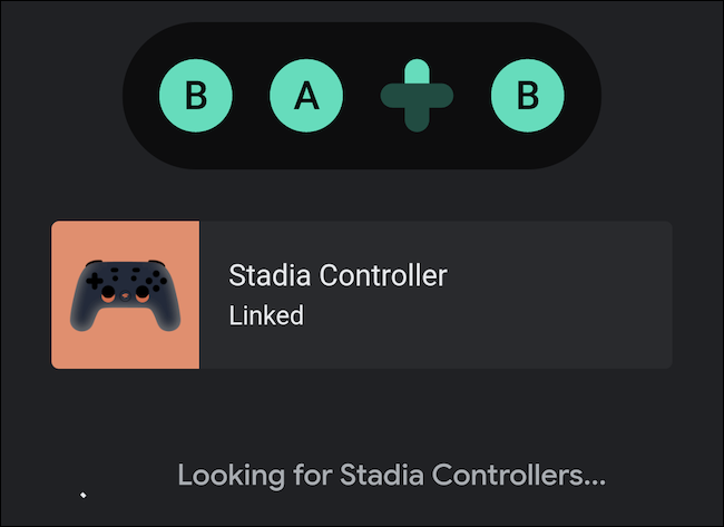 O controlador Stadia agora está conectado ao seu aparelho