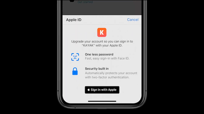 Transfira o login para fazer login com a Apple