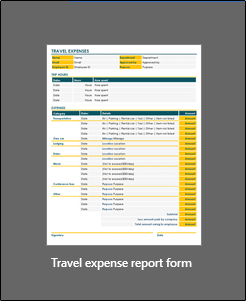 modelo de formulário de relatório de despesas de viagem