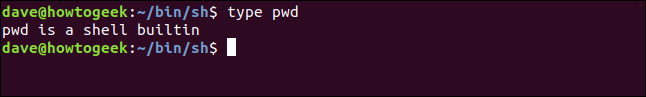 digite pwd em uma janela de terminal