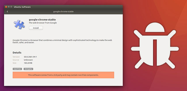 bug de software do ubuntu-16.04