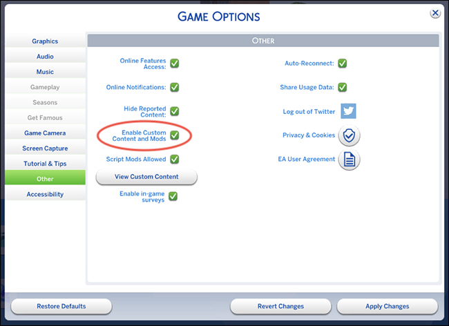 Os Sims 4 Mods Ativam