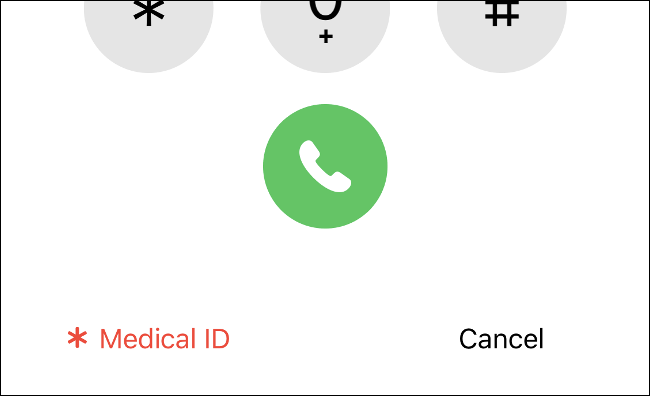 Ver identificação médica em um iPhone