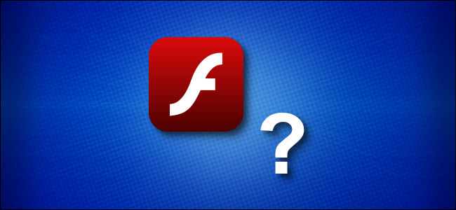 O ícone do Adobe Flash e um ponto de interrogação.