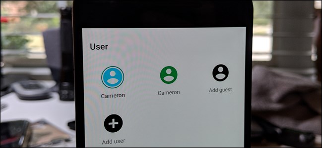 Várias contas de usuário em um telefone Android