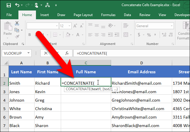 How To Link Text In Excel