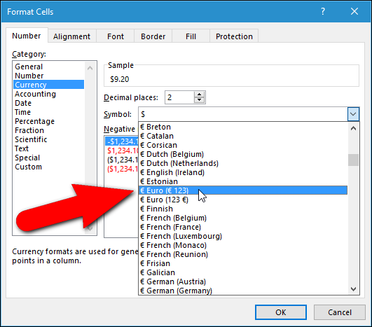 05_selecting_euro_on_format_cells_dialog