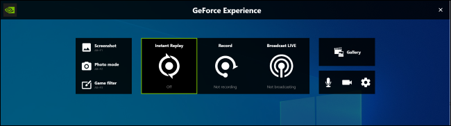 Sobreposição de experiência GeForce no Windows 10