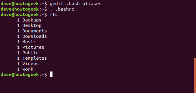 .  .bashrc em uma janela de terminal