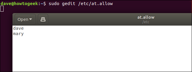 O comando "gedit" em uma janela de terminal iniciado a partir de um comando de pesquisa "Ctrl + r".