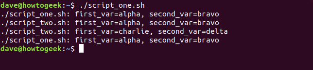 "./script_one.sh" em uma janela de terminal.