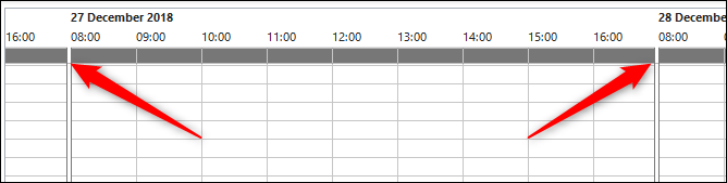 o horário da reunião é das 8h às 17h por padrão