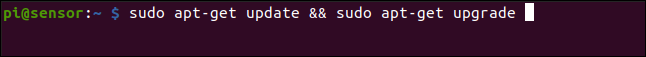 sudo apt-get update && sudo apt-get upgrade em uma janela de terminal.