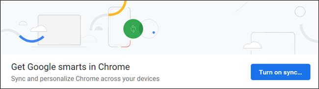 Faça login para ativar a sincronização com o Chrome.