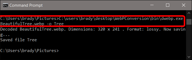 O comando para converter uma imagem WebP em formato PNG