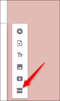 Clique no ícone com dois retângulos.