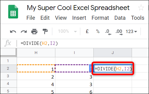 You can also reference other cell's data by typing in the cell number you want to use.