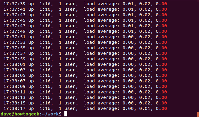 saída de grep "00 $" geek-1.log em uma janela de terminal