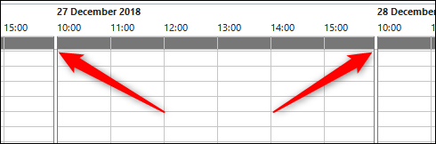 horas alteradas no calendário do Outlook