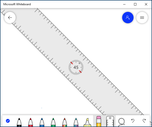 A ferramenta Ruler.