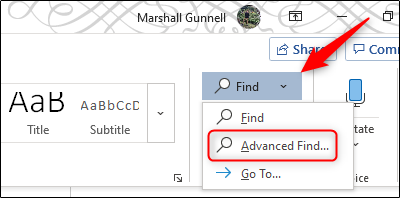 Opção de localização avançada