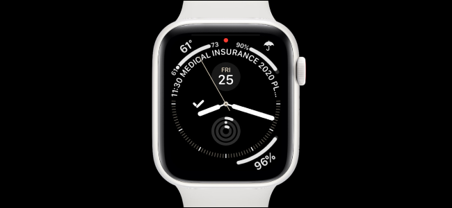 Apple Watch com mostrador de infografia