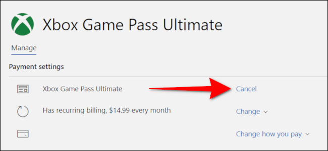 cancel pc game pass