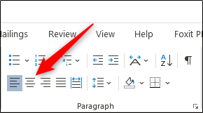 Centralize o texto no Word