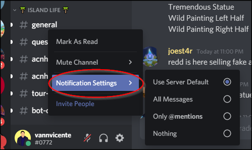 Servidor de Notificação Discord