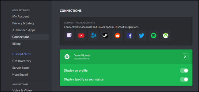 Conexões Discord