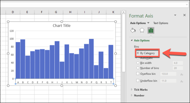 change bins histogram excel