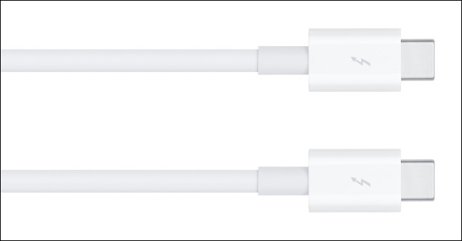 Dois cabos Apple Thunderbolt 3.