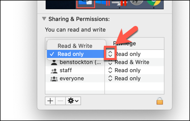 Definir permissões de grupo de usuários para um usuário no macOS