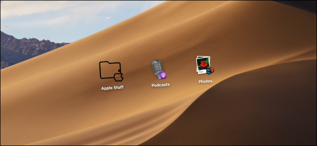 Usuário de Mac alterando os ícones de arquivos, pastas e aplicativos na área de trabalho