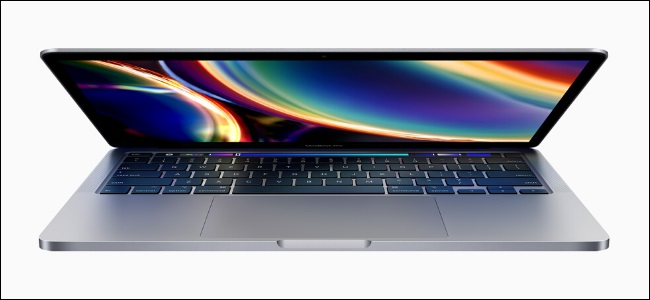 Um MacBook Pro de 13 polegadas de 2020.