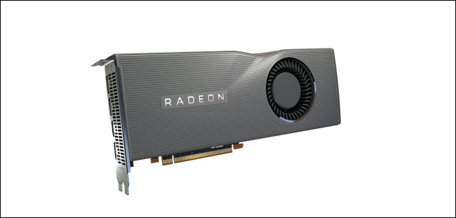 Uma GPU AMD Radeon RX 5700 XT.