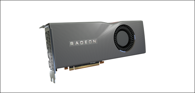 Uma placa gráfica Radeon.