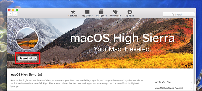download os high sierra iso