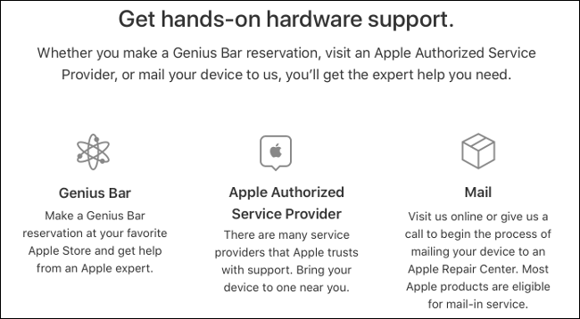 Marque uma consulta com o Genius Bar ou Centro de Serviço Autorizado